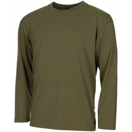 US SHIRT WITH LONG SLEEVES 170G/M2 - MFH® - OD GREEN
