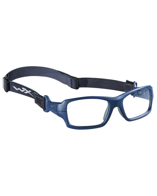 Glasses - Wileyx - FIERCE Clear Matte Blue Indigo/Grey Frame