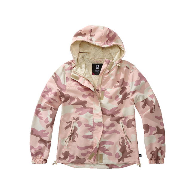 LADIES SUMMER JACKET - FRONTZIP WINDBREAKER - CANDY CAMO - BRANDED 