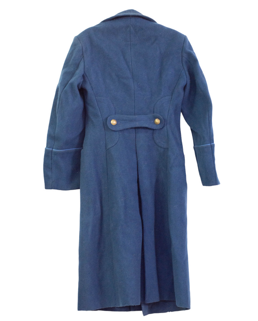 BLUE OVERCOAT - ROMANIAN MILITARY SURPLUS - LIKE NEW 