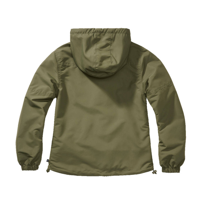 LADIES SUMMER JACKET - FRONTZIP WINDBREAKER - OLIVE - BRANDED