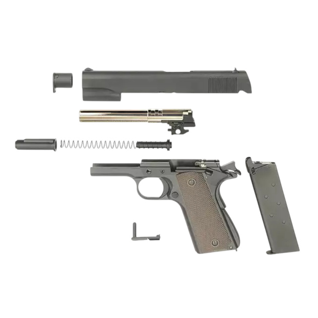 1911 PISTOL  REPLICA WITH GAS BLOWBACK - GBB - BLACK - GOLDEN EAGLE