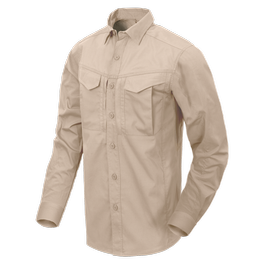 DEFENDER MK2 SHIRT LONG SLEEVE® - POLYCOTTON RIPSTOP - KHAKI - HELIKON
